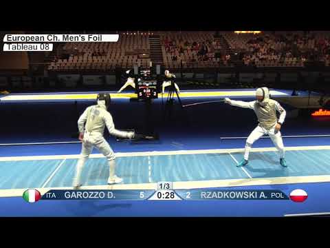 2019 741 T08 01 M F Individual Duesseldorf GER ZCH BLUE RZADKOWSKI POL vs GAROZZO ITA