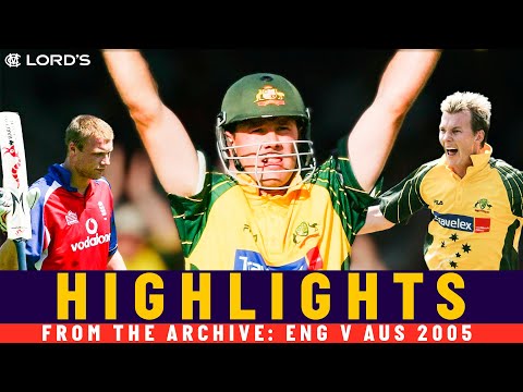 Ponting's Only Lord's Ton plus Flintoff fireworks! | Classic ODI | England v Australia 2005 | Lord's