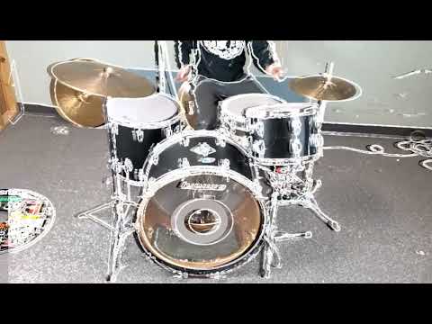 1970s Ludwig "Black Panther" 14x24 9x13 and 16x16 Drum Kit