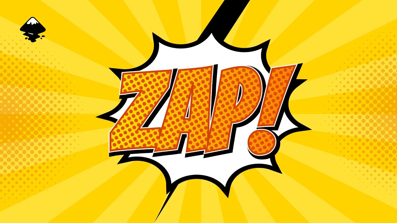 Editable Comic Text Effect in Inkscape