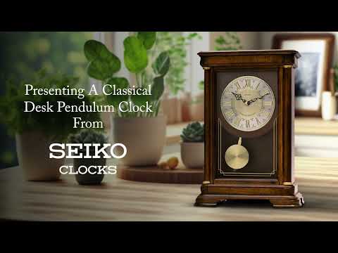 Classical Desk Pendulum Clock from Seiko Clocks | QXQ008B