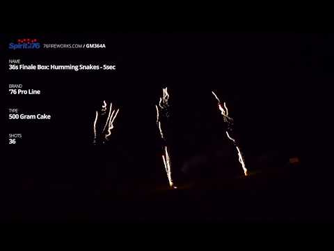 GM364A 36s Finale Box: Humming Snakes (5sec) - '76 Pro Line