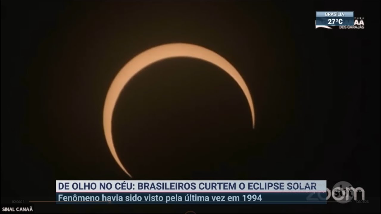 Reportagens sobre o Eclipse Solar de 14 de outubro de 2023, exibidas pelo SBT e pela TV Record