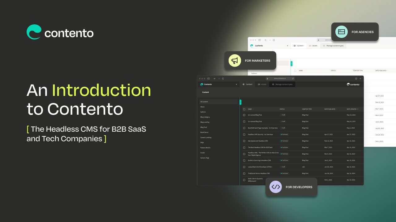 Contento  demo video