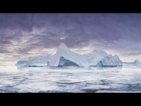 Arctic Iceberg Ambience (4K) | relaxing iceberg and ice floe sounds