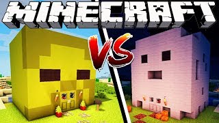 ZOMBIE HOUSE VS GHOST HOUSE - Minecraft