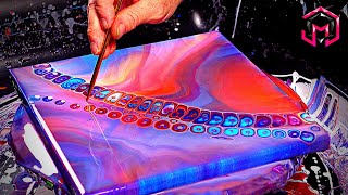 SIMPLY GORGEOUS Chameleon Cell Acrylic Pouring and Fluid Art Therapy