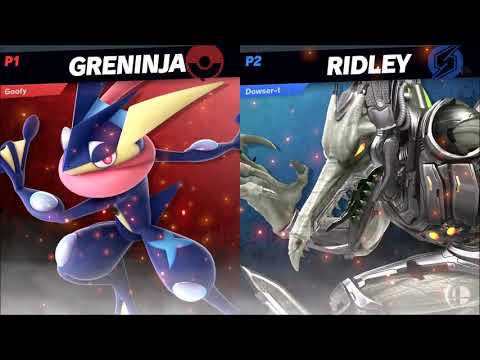 Mega Drive 9 SSBU - GoofyGoober (Greninja, Pichu) vs Dowser (Ridley, Snake) - Loser's Semis