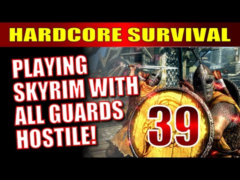 Skyrim AE Hardcore Survival Mode Walkthrough Part 39 - Trials in Winterhold