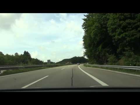 Autofahrt B10 Hinterweidenthal Pirmasens Sueddeutschland