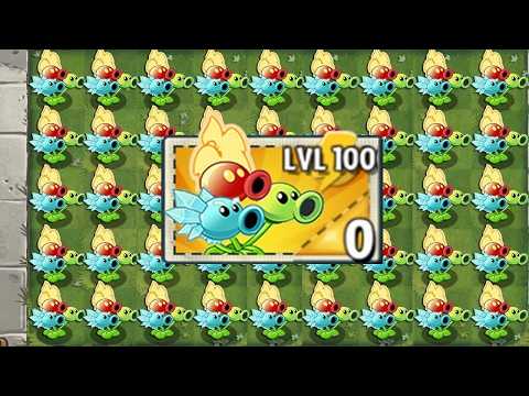Pvz 2 Challenge - All Plants Level 1 Power UP Vs 40 Item Valentines - Who WIll WIn?