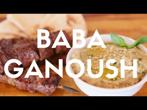 Baba Ganoush with Grilled Steak Kabobs Recipe
