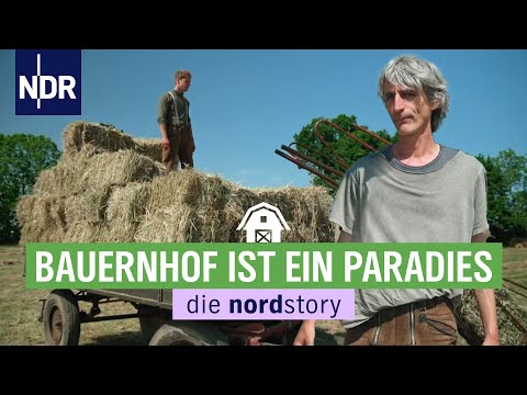 , title : 'Zwei Generationen auf dem Ur-Bauernhof - Vater, Söhne & Co. | die nordstory | NDR'