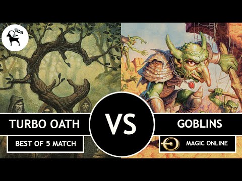 Premodern Turbo Oath vs Goblins - MTGO Best of 5 Match
