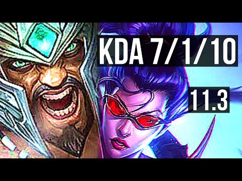 TRYNDAMERE vs VAYNE (TOP) | 7/1/10, 500+ games, Dominating | NA Grandmaster | v11.3