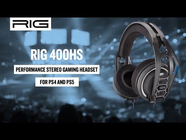 Nacon RIG 400HS Casque de jeu pour PC/PS4/PS5/Xbox/Xbox-X Noir video