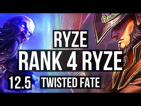RYZE vs TWISTED FATE (MID) | Rank 4 Ryze, 10/4/10 | TR Challenger | 12.5