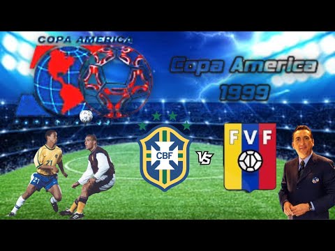 COPA AMÉRICA 1999 {Estréia} Brasil 7x0 Venezuela {Galvão Bueno}