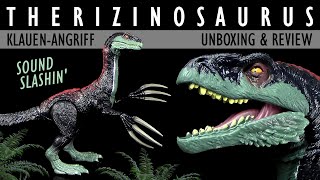 Mattel ® Jurassic World ™ Dominion - Therizinosaurus - Klauen-Angriff / Sound Slashin - Unboxing