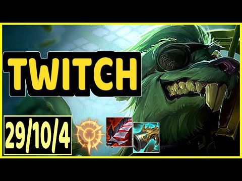 TWITCH VS MISS FORTUNE - 29/10/4 KDA ADC GAMEPLAY