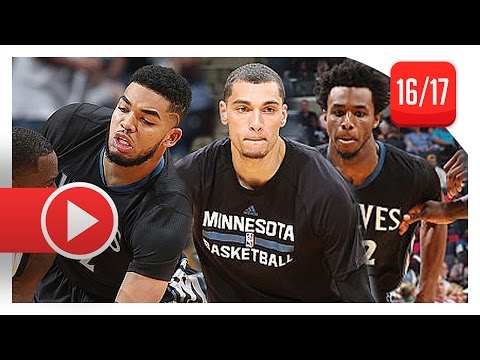 Andrew Wiggins, Zach LaVine & Karl-Anthony Towns Highlights vs Grizzlies (2016.10.26) - 65 Pts