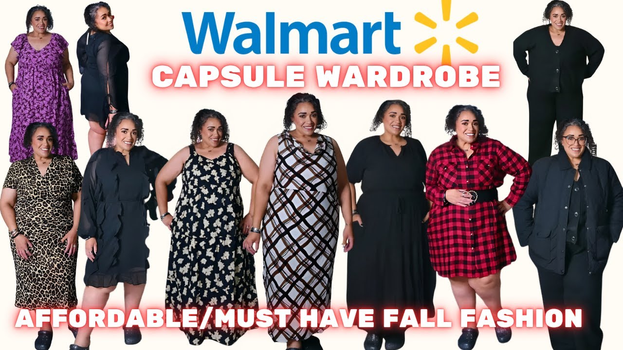 Walmart Plus Size Fashion 2025|Affordable Fall Plus Size Fashion Capsule Wardrobe|Tasha St. James
