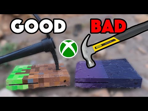 Bored Smashing - MINECRAFT AND FORTNITE XBOX ONE S