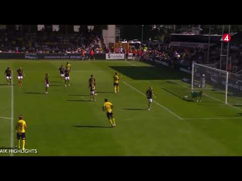 Mjällby Allmänna Idrottsförening Sölvesborg 1-2 AIK Allmänna Idrottsklubben Solna Sto...
