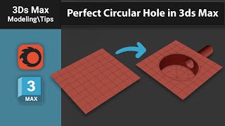 Create a Circular Hole in a Cylinder – 3ds Max Modeling Tutorial