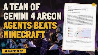 A team of Gemini 4 Argon agents beats Minecraft (Oct 2026)