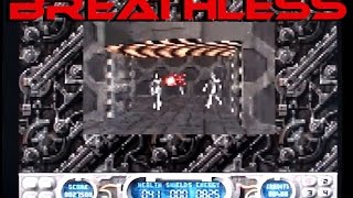 Breathless playing (badly) on the Amiga 1200 (68060)
