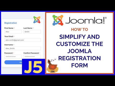 How to Simplify and Customize the Joomla Registration Form - 👀 WMW 296
