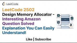 YouTube video 'Leetcode 2502  Design Memory Allocator'