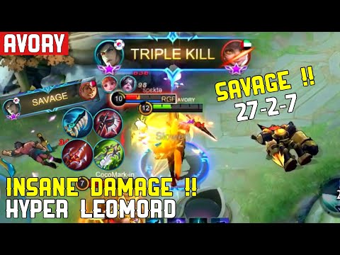 INSANE DAMAGE !! SAVAGE !! [Top Global Leomord] - Avory | MLBB