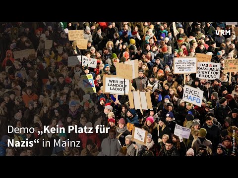 Tausende bei Demo „Kein Platz für Nazis“ in Mainz