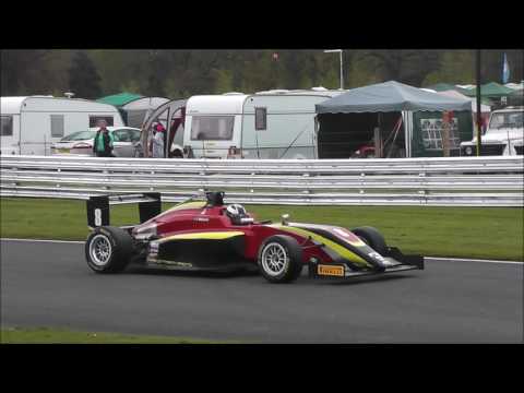 British F3 first corner crash Oulton Park