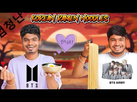 Speaking KOREAN!😂 | BTS ARMY DA! 💜 | Korean Ramen Noodles Challenge😍