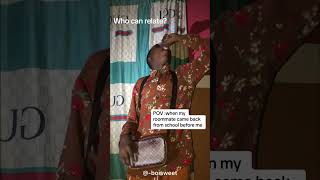 POV: when my roommate came back from school before me