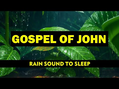 GOSPEL OF JOHN - WITH THE SOUND OF RAIN TO SLEEP | Bible with the sound of Rain to relax