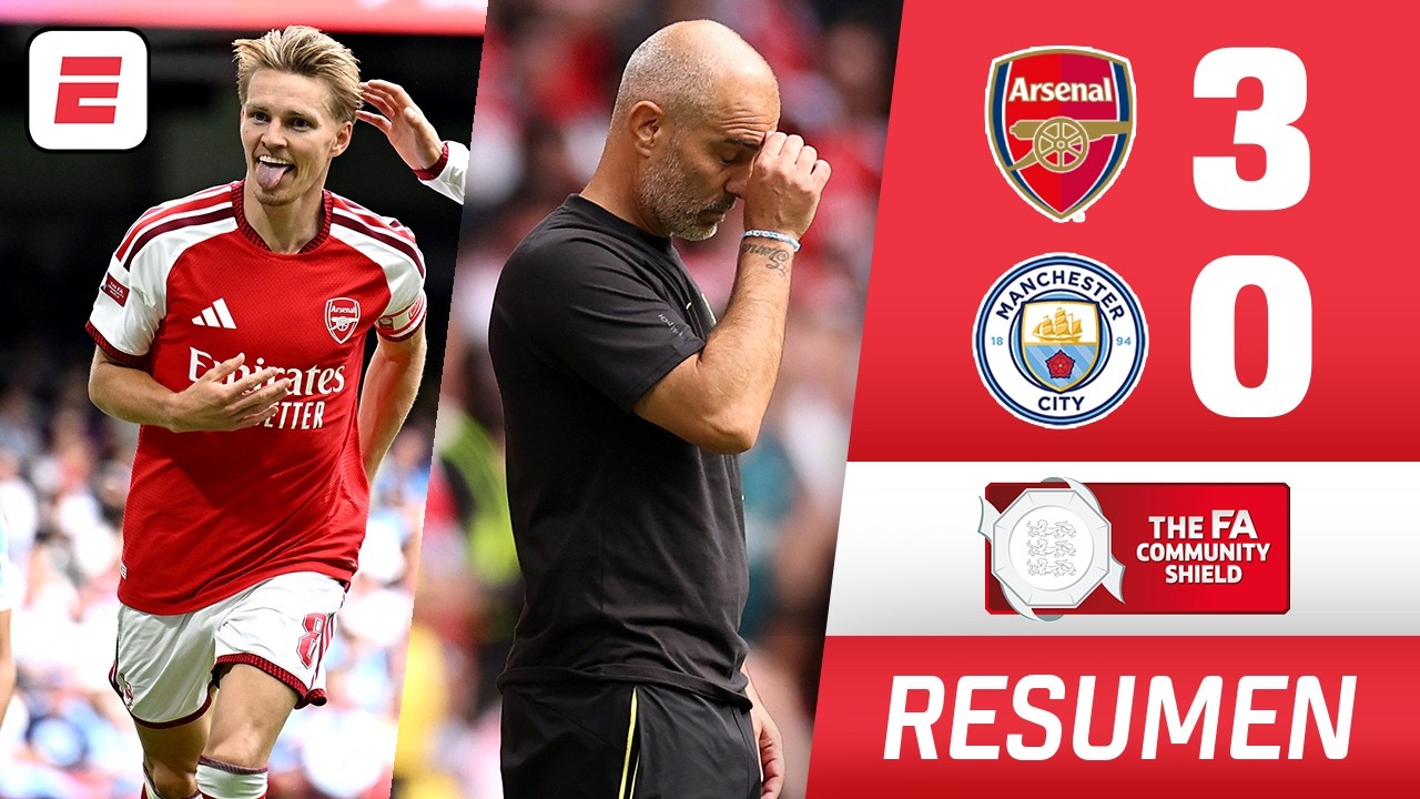 ARSENAL HUMILLÓ a MANCHESTER CITY es CAMPEÓN de COMMUNITY SHIELD y amargó debut de MARESCA | Resumen