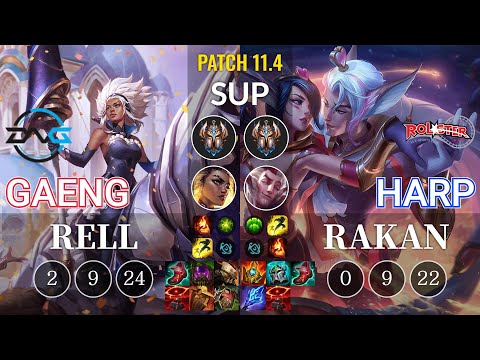 DFM Gaeng Rell vs KT Harp Rakan Sup - KR Patch 11.4