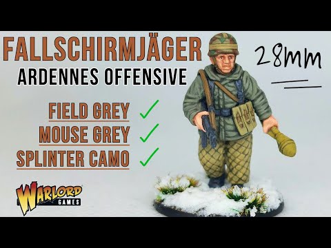 Bolt Action Winter Fallschirmjager Painting Tutorial | 28mm WW2 | Painting Guide