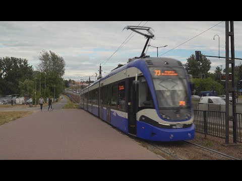 Poland, Kraków, tram 73 ride from Prokocim to Wawrzyńca
