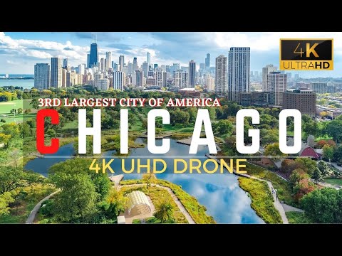 Chicago, Illinois USA 🇺🇸 4K UHD | Video by Drone