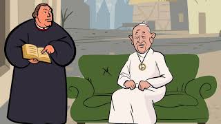 Martin Luther and Frank the Hippie Pope Talk James 2