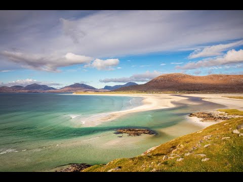 Isle of Harris & Lewis, Luskentyre Beach, Outer Hebrides, Scotland. 4K Cinematic Drone Shots