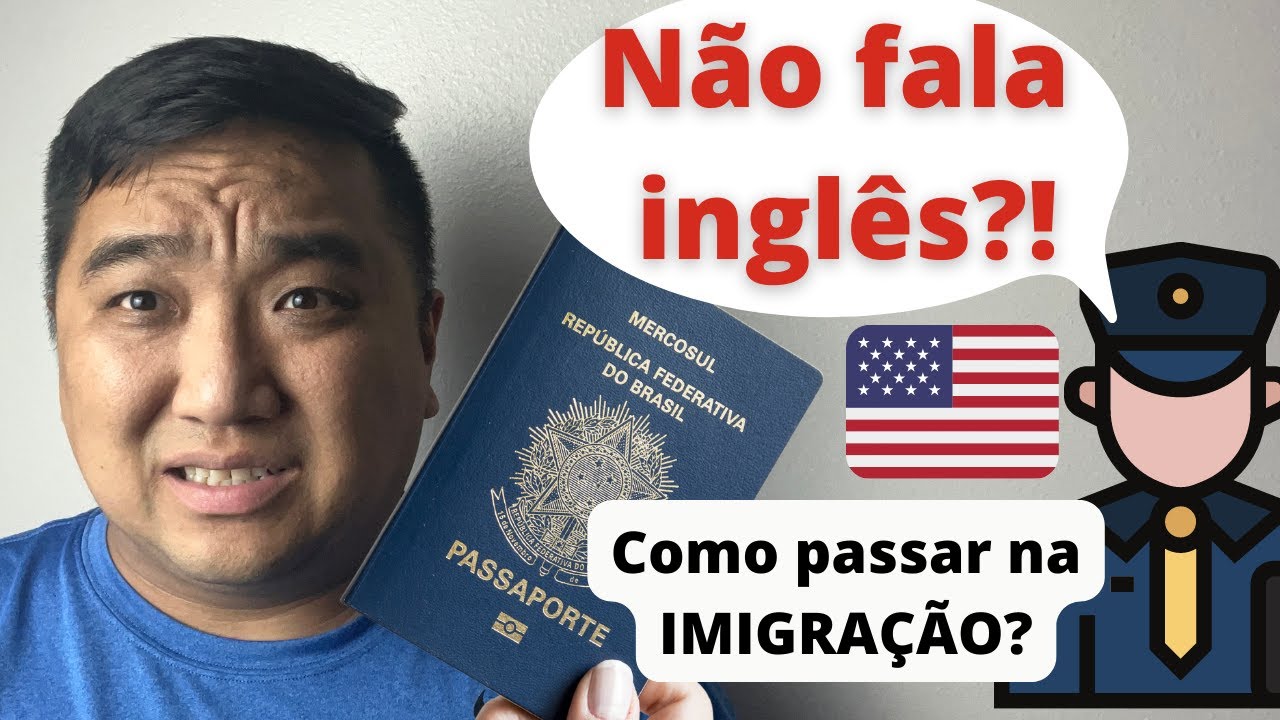 PASSAR NA IMIGRAÇÃO AMERICANA SEM FALAR INGLÊS em 2025?! 🇺🇸👮 (O que vc NÃO deve falar!!!)