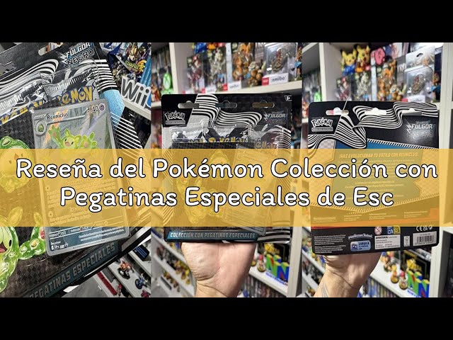 Vídeo relacionado con Pokémon Colección con Pegatinas Especiales de Escarlata y Púrpura-Fulgor Negro, Reuniclus de JCC Pokémon (1 Carta holográfica de promoción y 3 Sobres de Mejora)