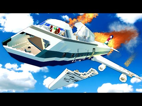 Can I Survive a Plane Crash EXPLOSION in Stormworks Survival?!