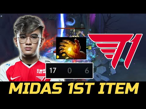 GABBI 0 DEATH CORE - MIDAS FIRST ITEM VS T1 DOTA 2